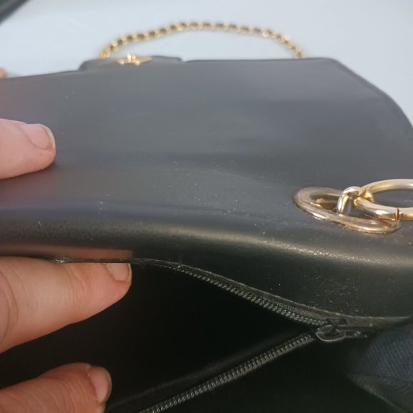 Elka Black Quilted Studded Shoulder Bag - Picture 5 of 6